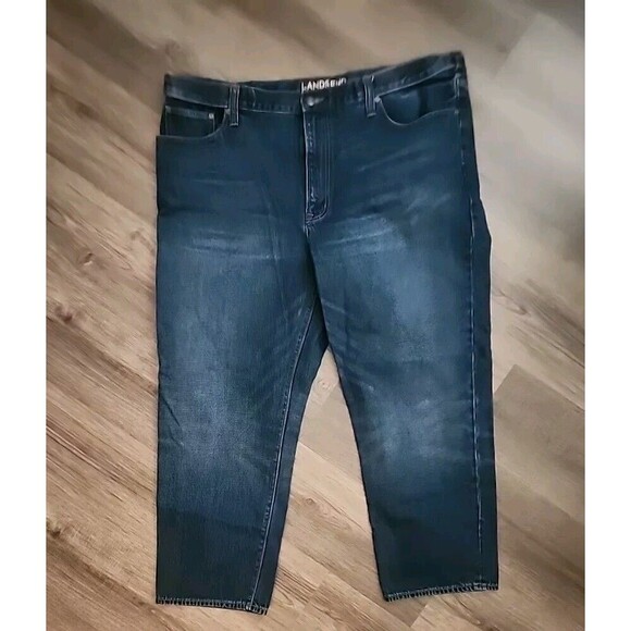 Lands' End Womens Jeans 42 Straight Traditional Fit Dark Wash - Picture 5 of 8